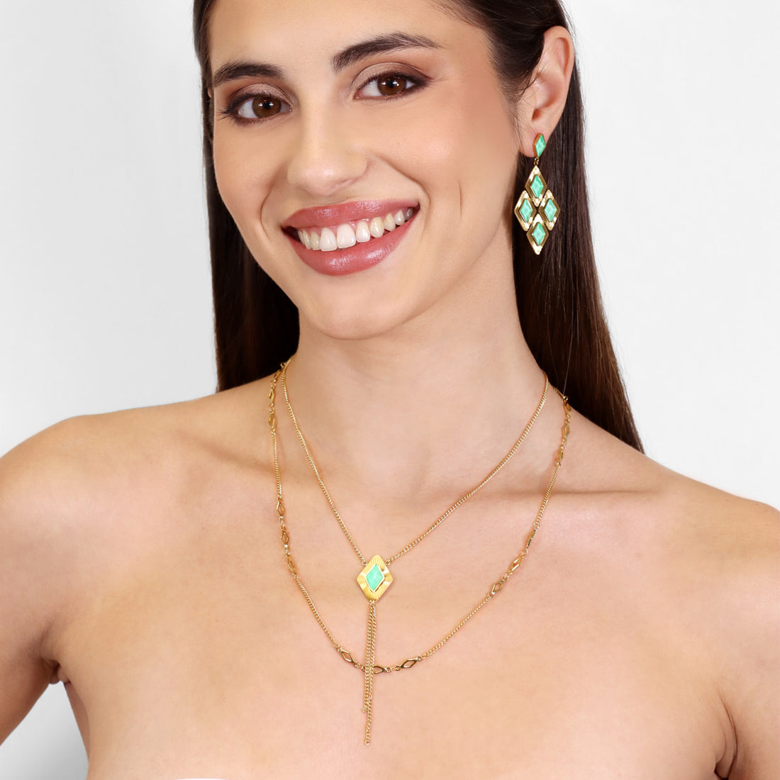 Collar Prisma Angled Verde Anartxy