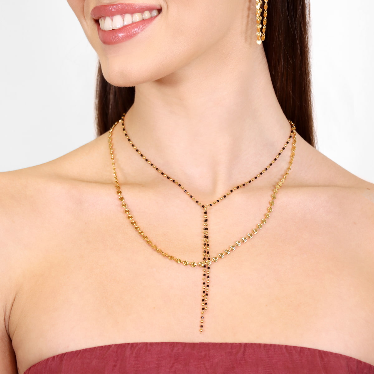 Collar Rainfall Aurora Negro Anartxy