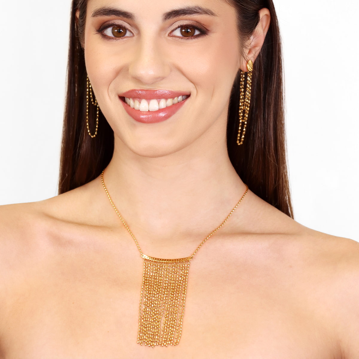 Collar Rainfall Sapphire Dorado Anartxy