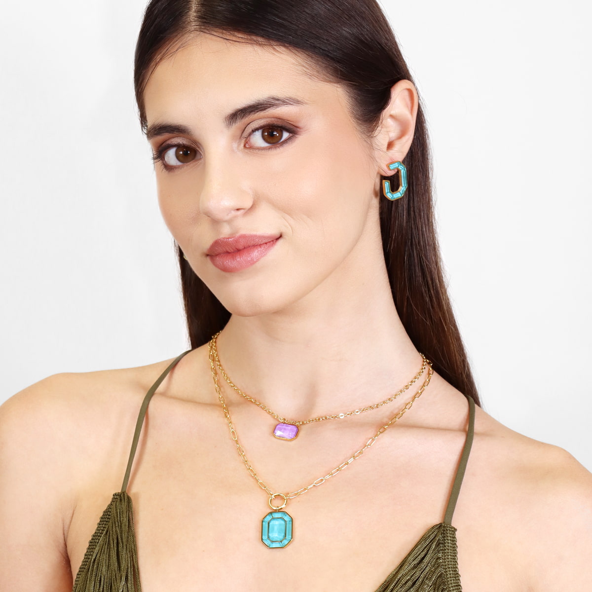 Collar Gleam Kaelis Turquesa Anartxy