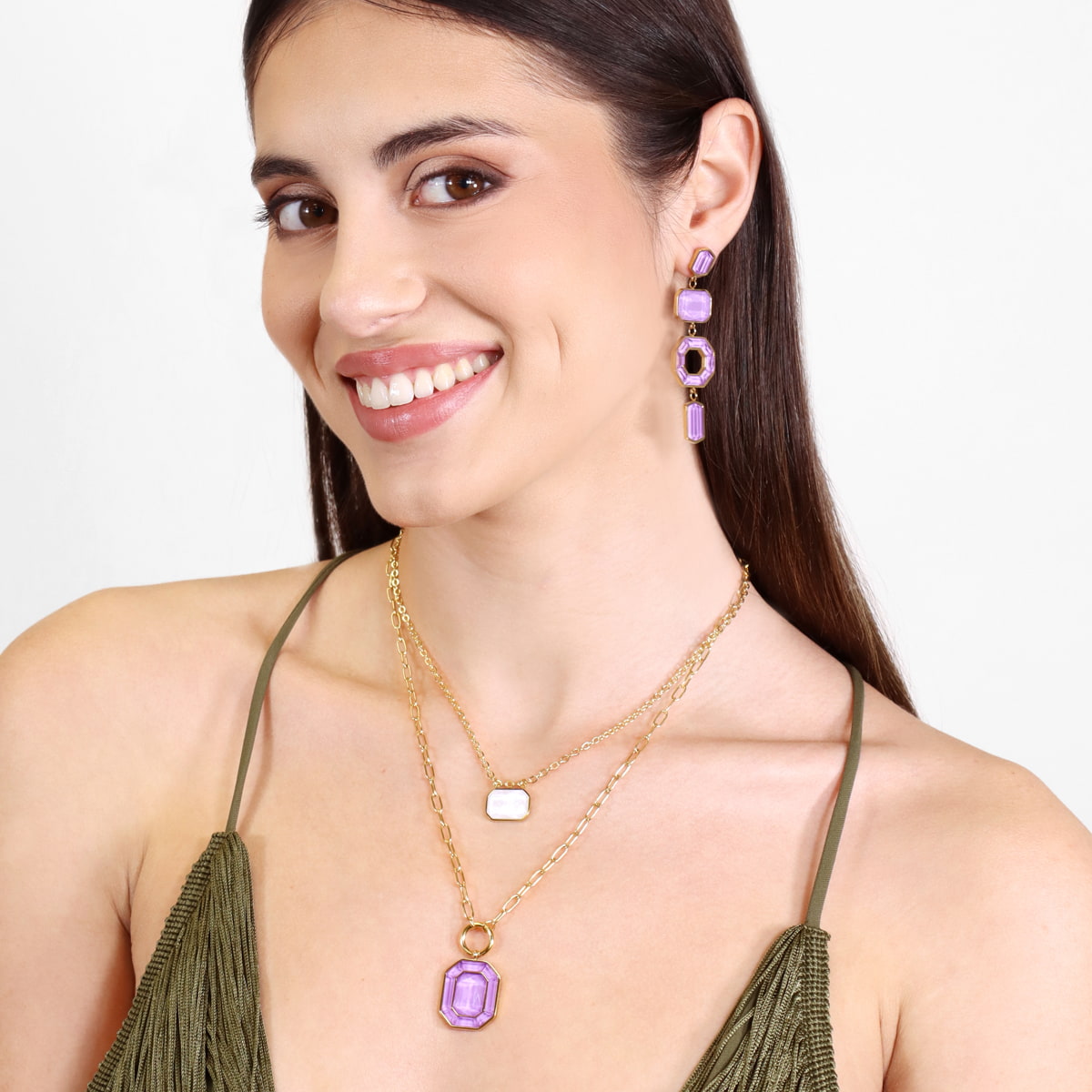 Collar Gleam Kaelis Morado Anartxy