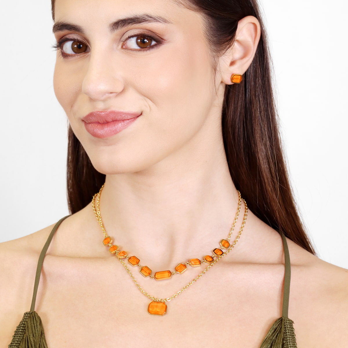 Collar Gleam Klyra Naranja Anartxy