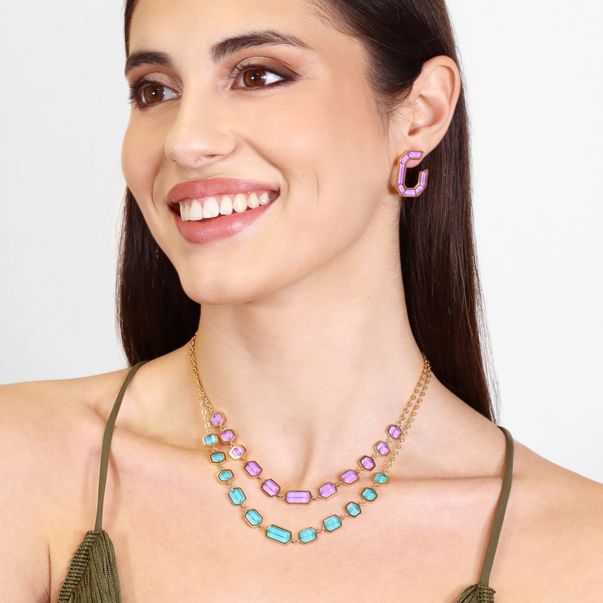 Collar Gleam Klyra Turquesa Anartxy
