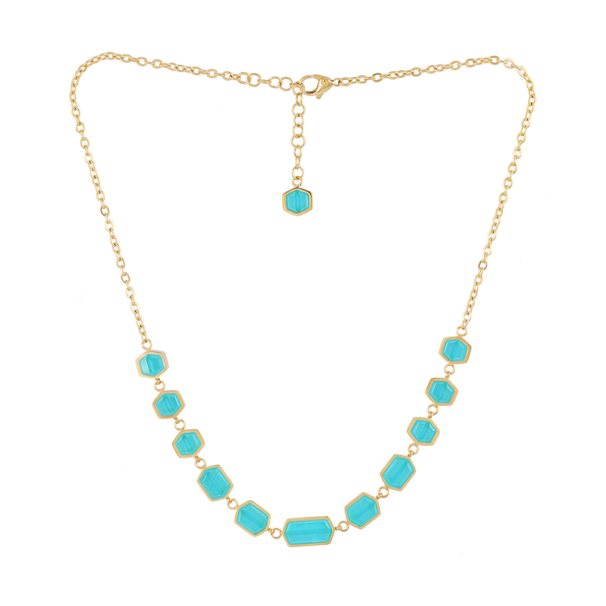 Collar Gleam Klyra Turquesa Anartxy