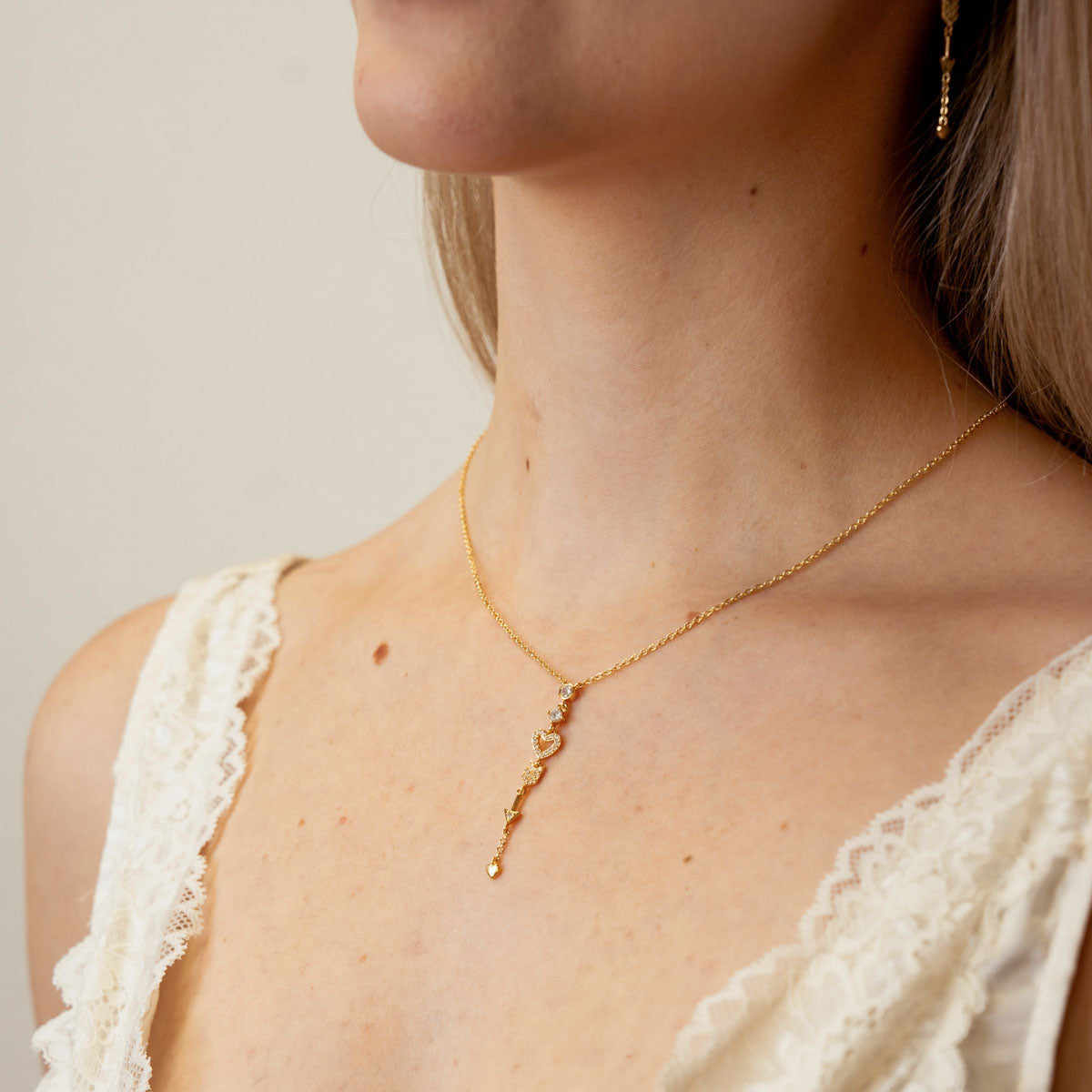 Collar Shine Amoura Dorado Anartxy