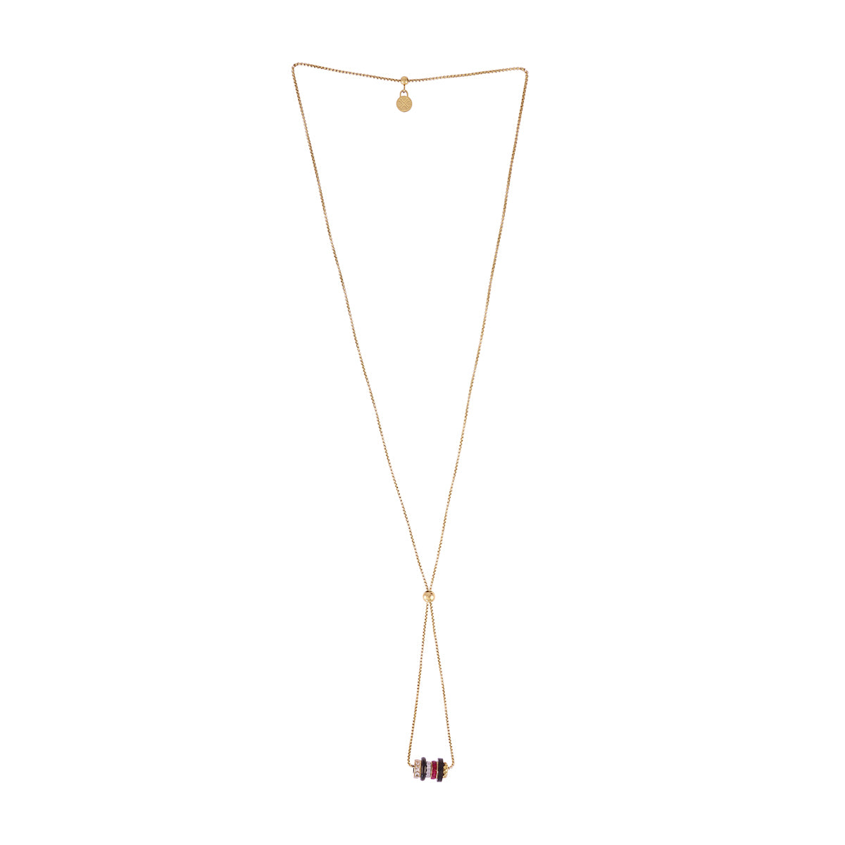 Collar largo Vandal cadena multicolor Fucsia Anartxy