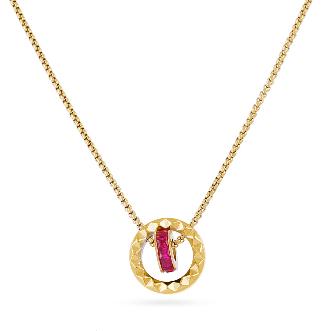 Collar Vandal círculo dorado Anartxy