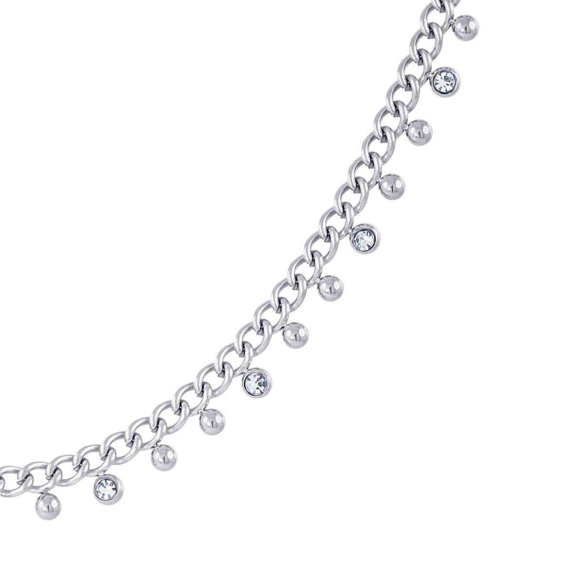 Collar Essentials Mainy Plateado Anartxy