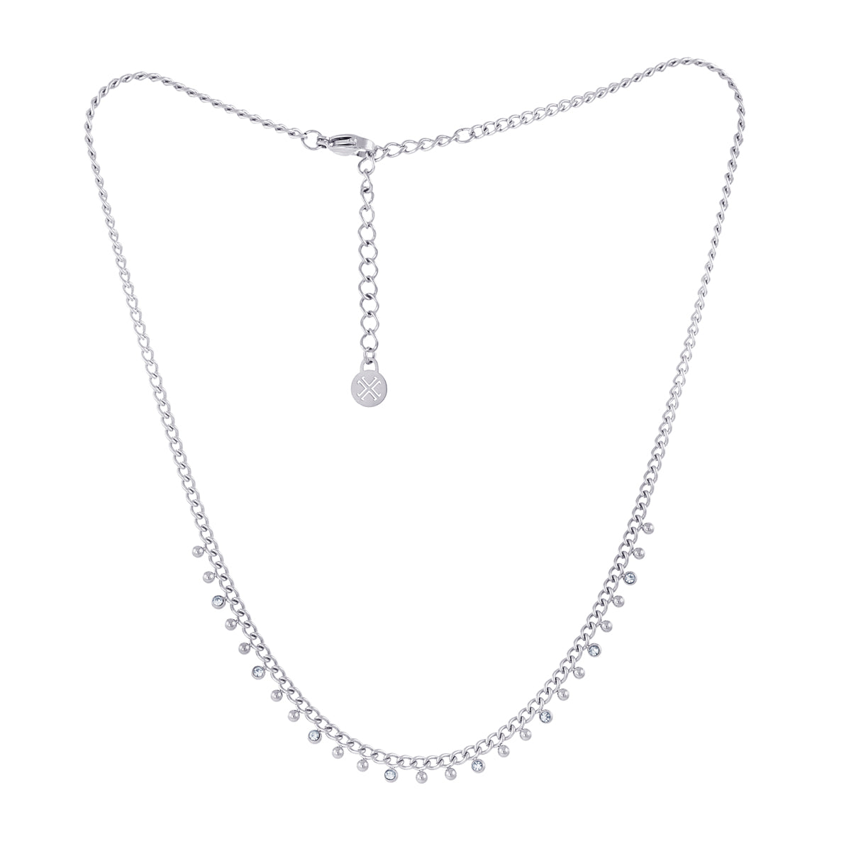 Collar Essentials Mainy Plateado Anartxy