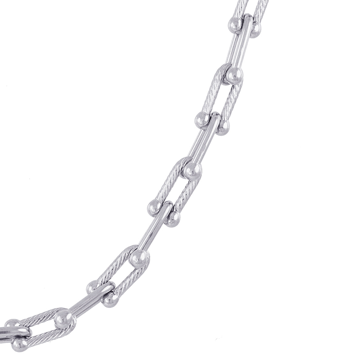 Collar Essentials Brace Plateado Anartxy