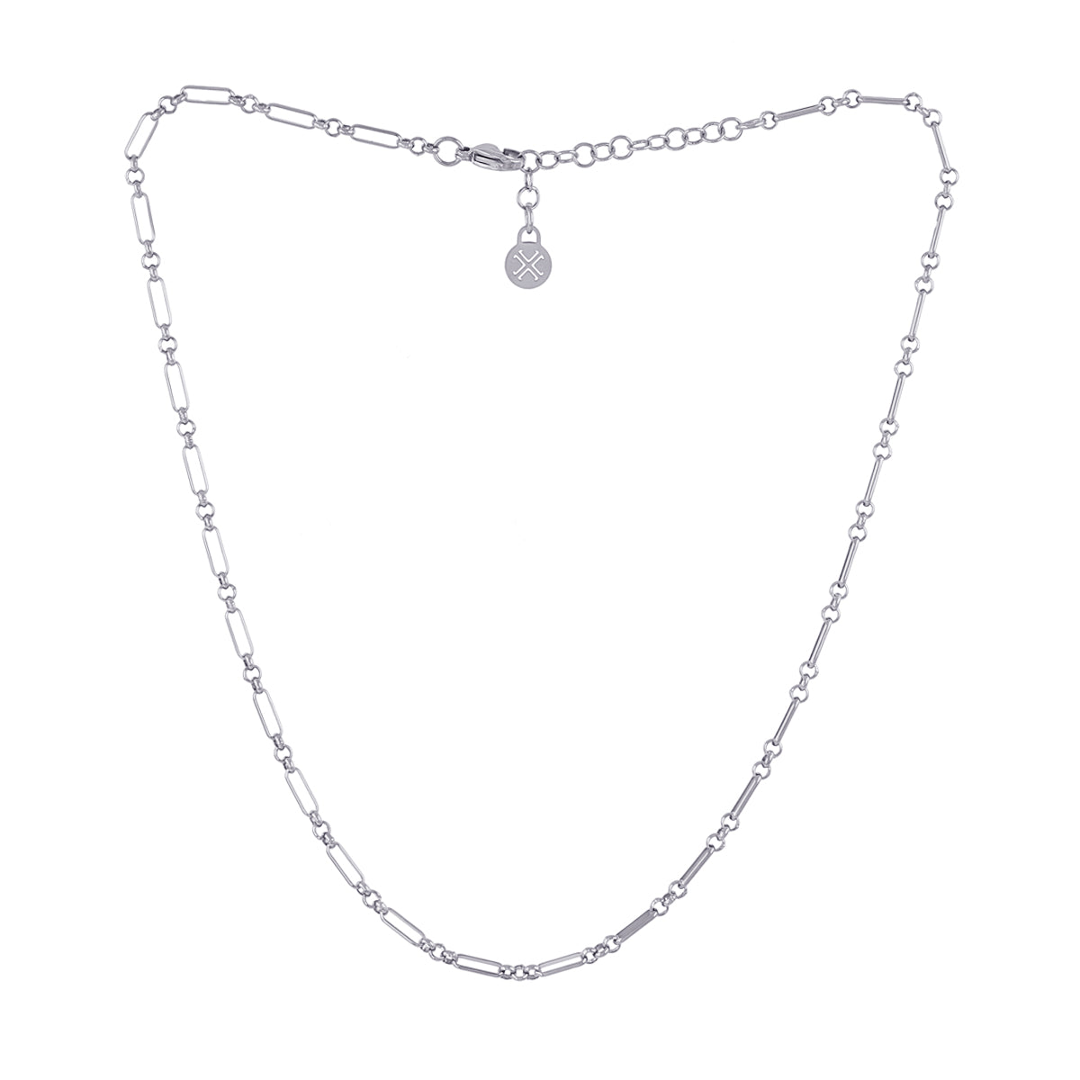 Collar Essentials Plain Plateado Anartxy