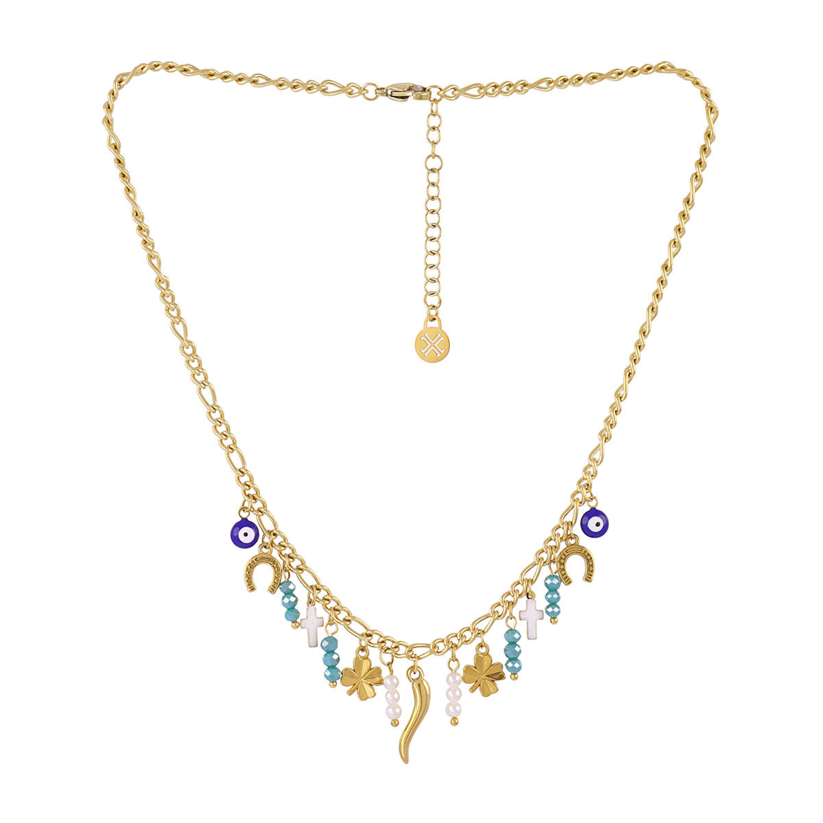 Collar Cornicello Serendipity Dorado Anartxy