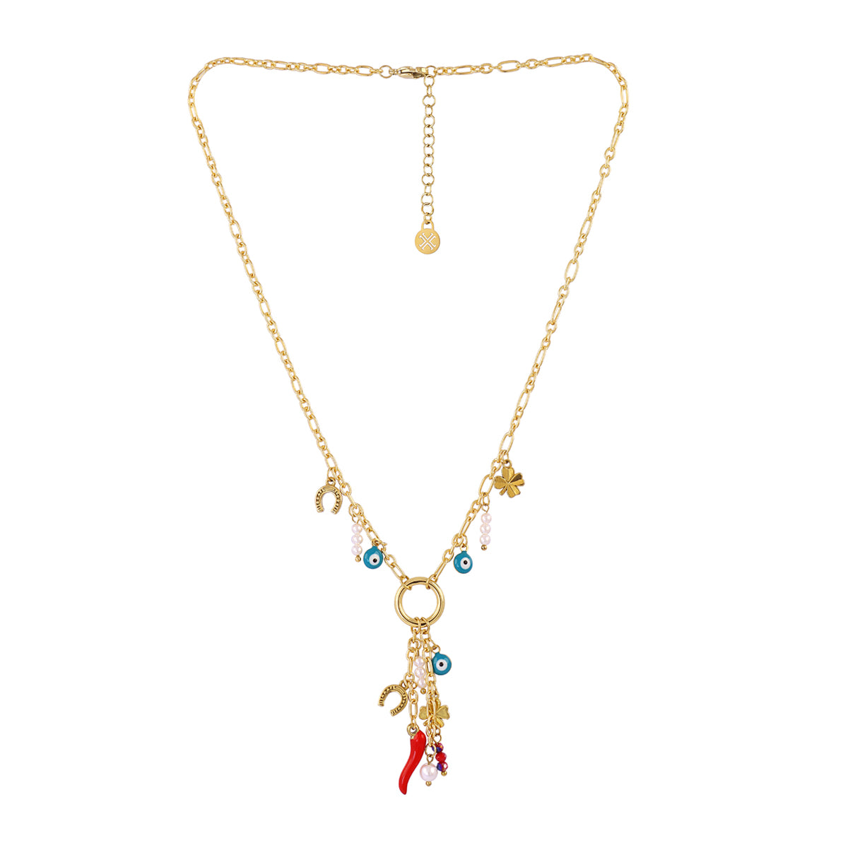 Collar Cornicello Fortuna Rojo Anartxy