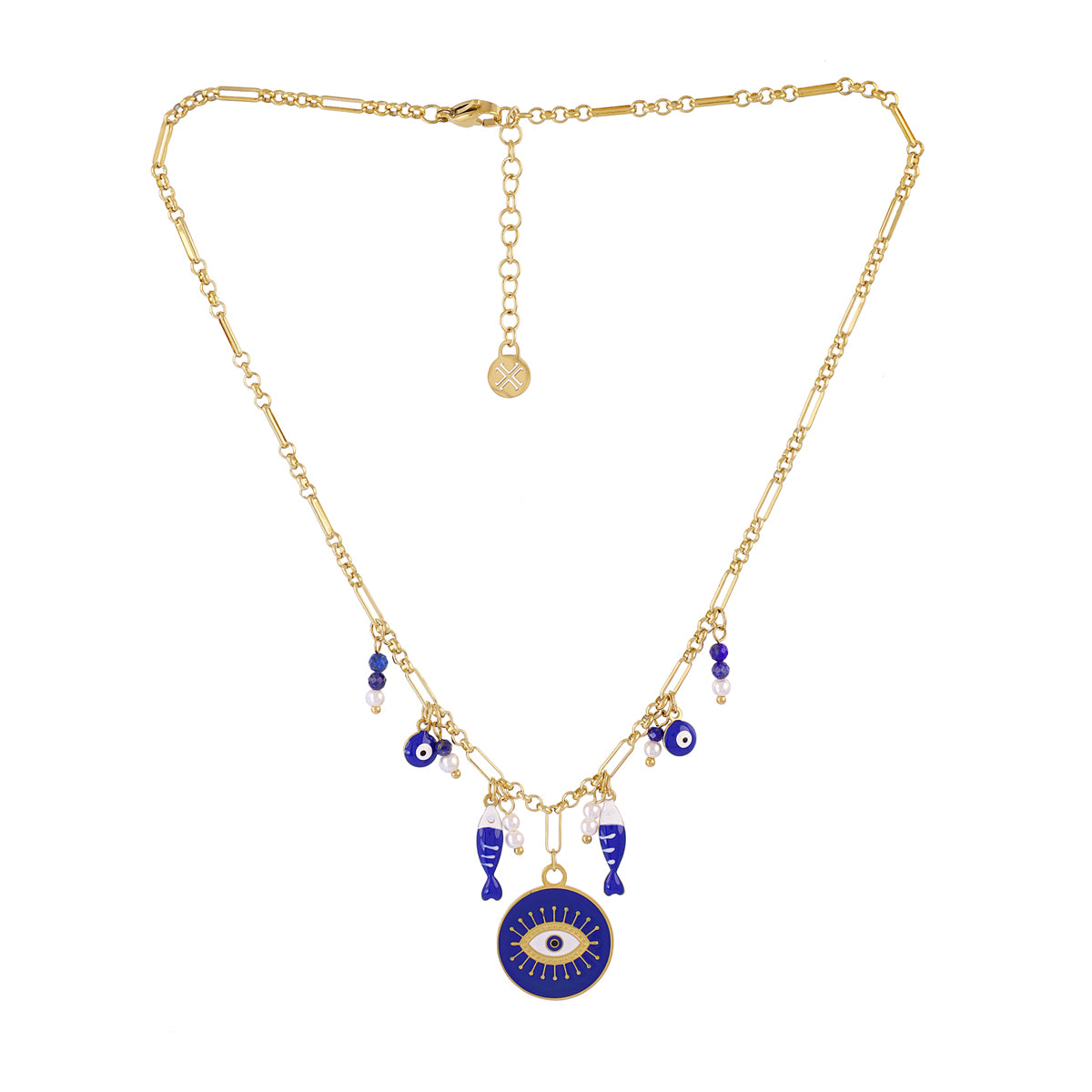 Collar Mati Nazar Dorado Anartxy
