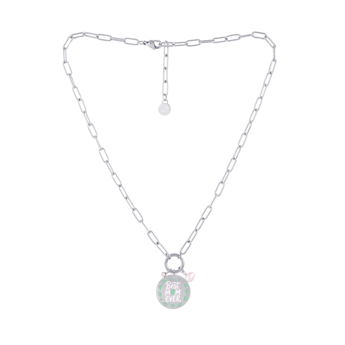 Collar Madre Eternal A - Best Mom Ever Plateado Anartxy