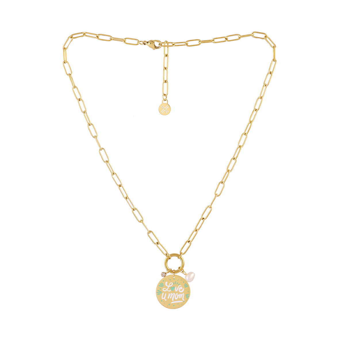Collar Madre Eternal C - Love U Mom Dorado Anartxy
