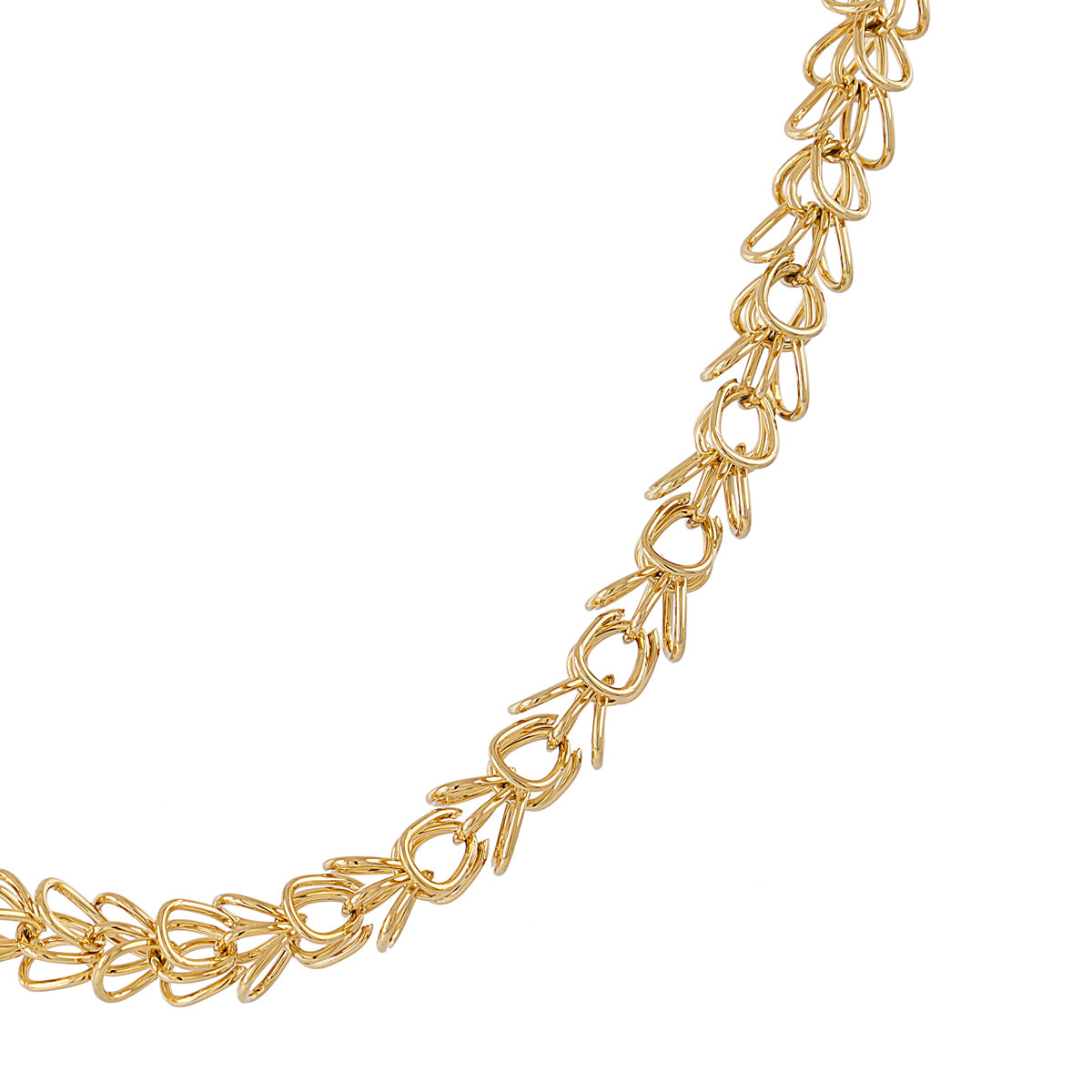 Collar de eslabones conectados Dorado Anartxy