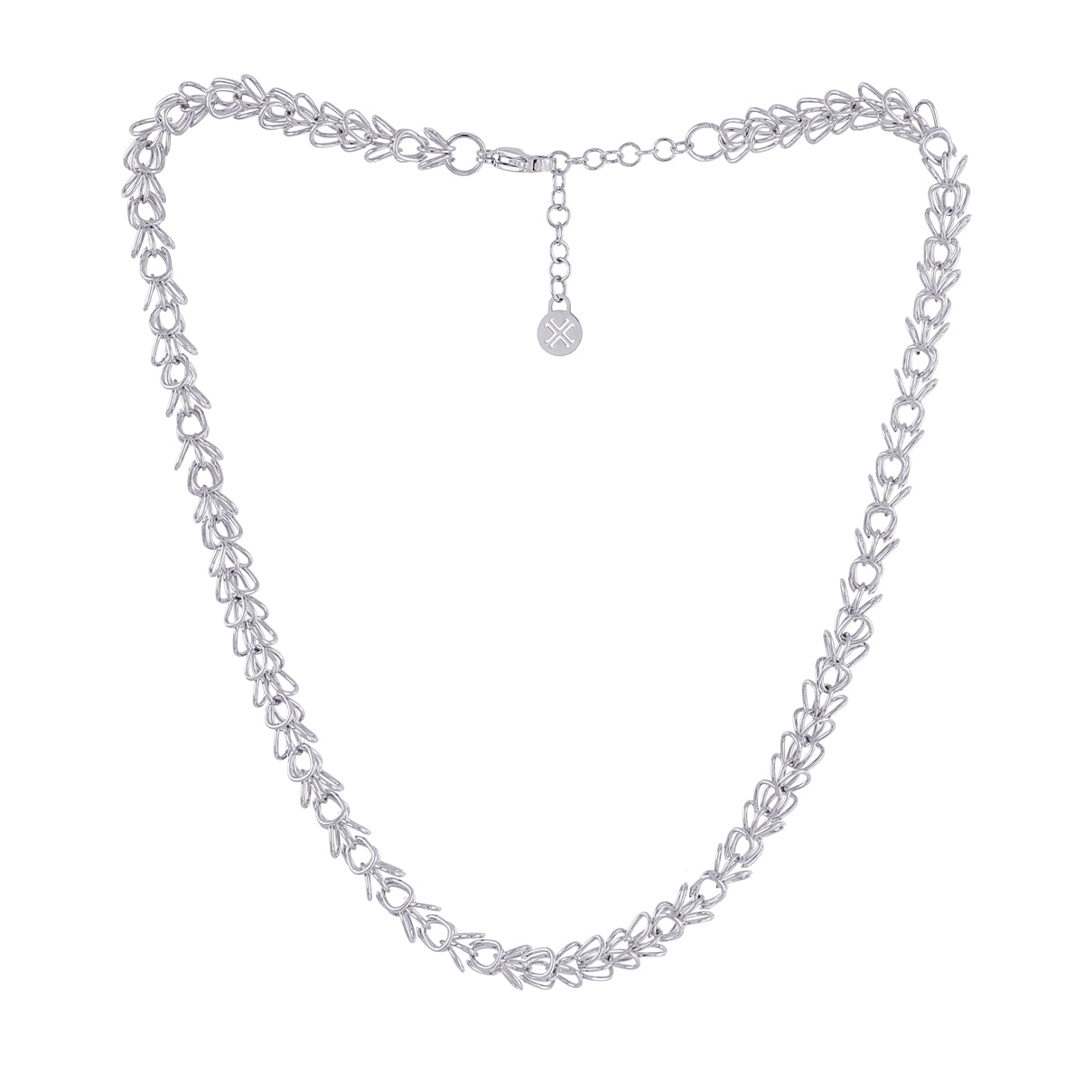 Collar de eslabones conectados Plateado Anartxy