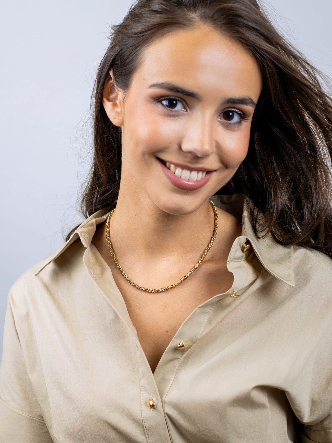 Collar Essentials espiga Dorado Anartxy
