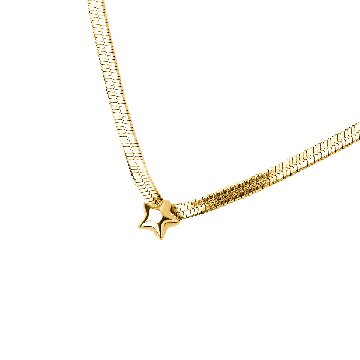 Collar Essentials punta estrella Dorado Anartxy