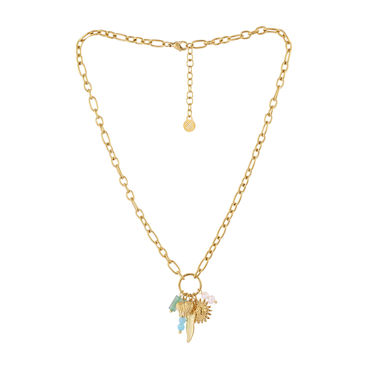 Collar Astros cadena sol Verde Anartxy