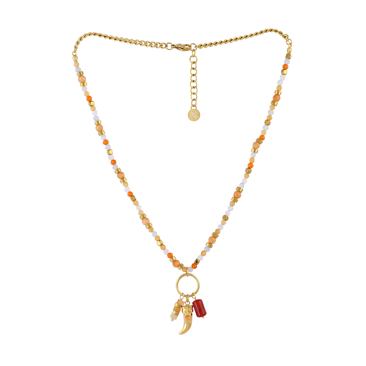 Collar Astros multicolor cuerno Naranja Anartxy