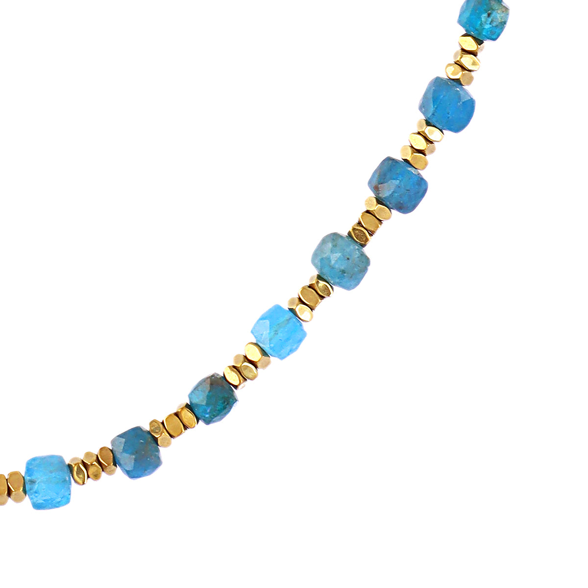 Collar extensible Spirit con piedras facetadas Turquesa Anartxy