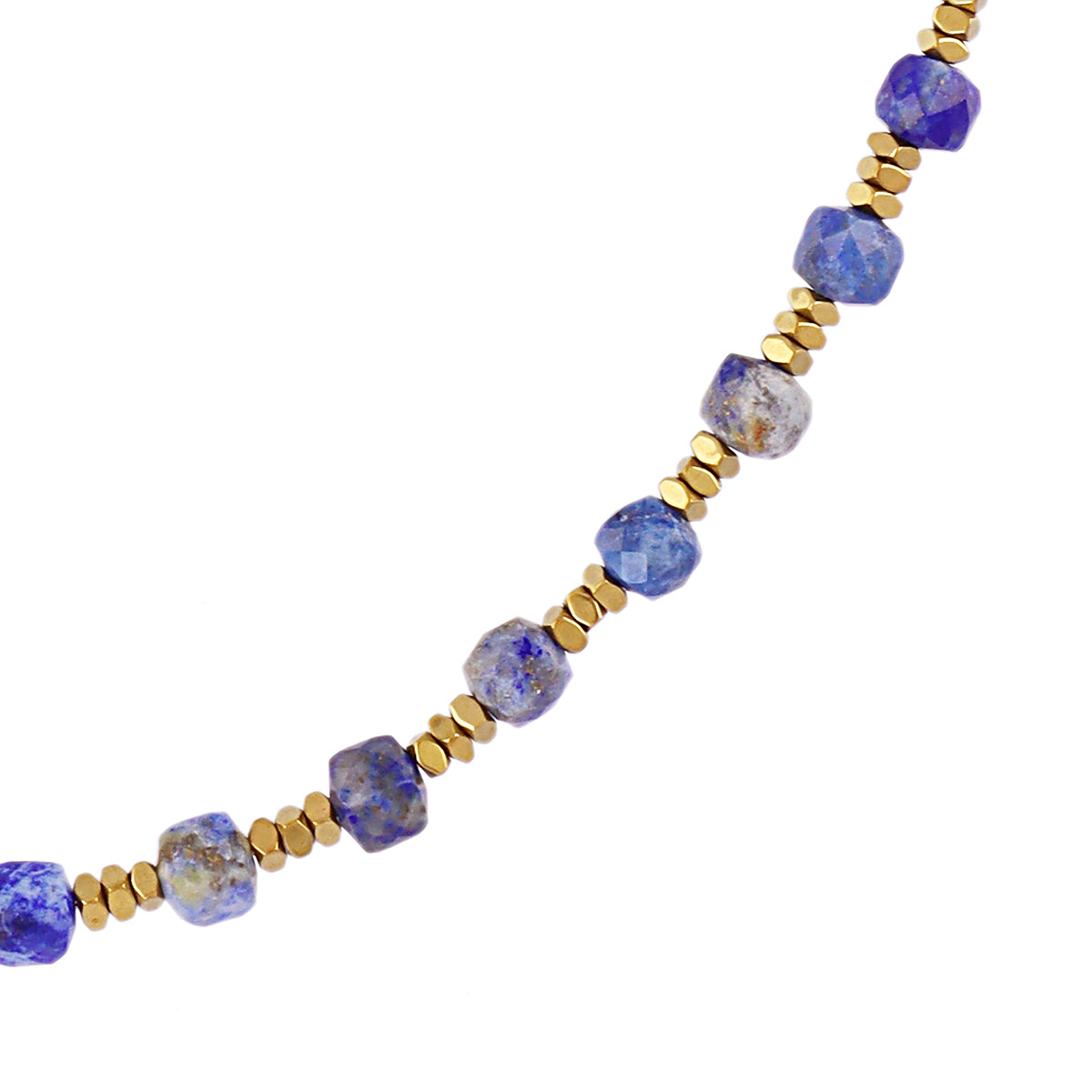 Collar extensible Spirit con piedras facetadas Azul Anartxy