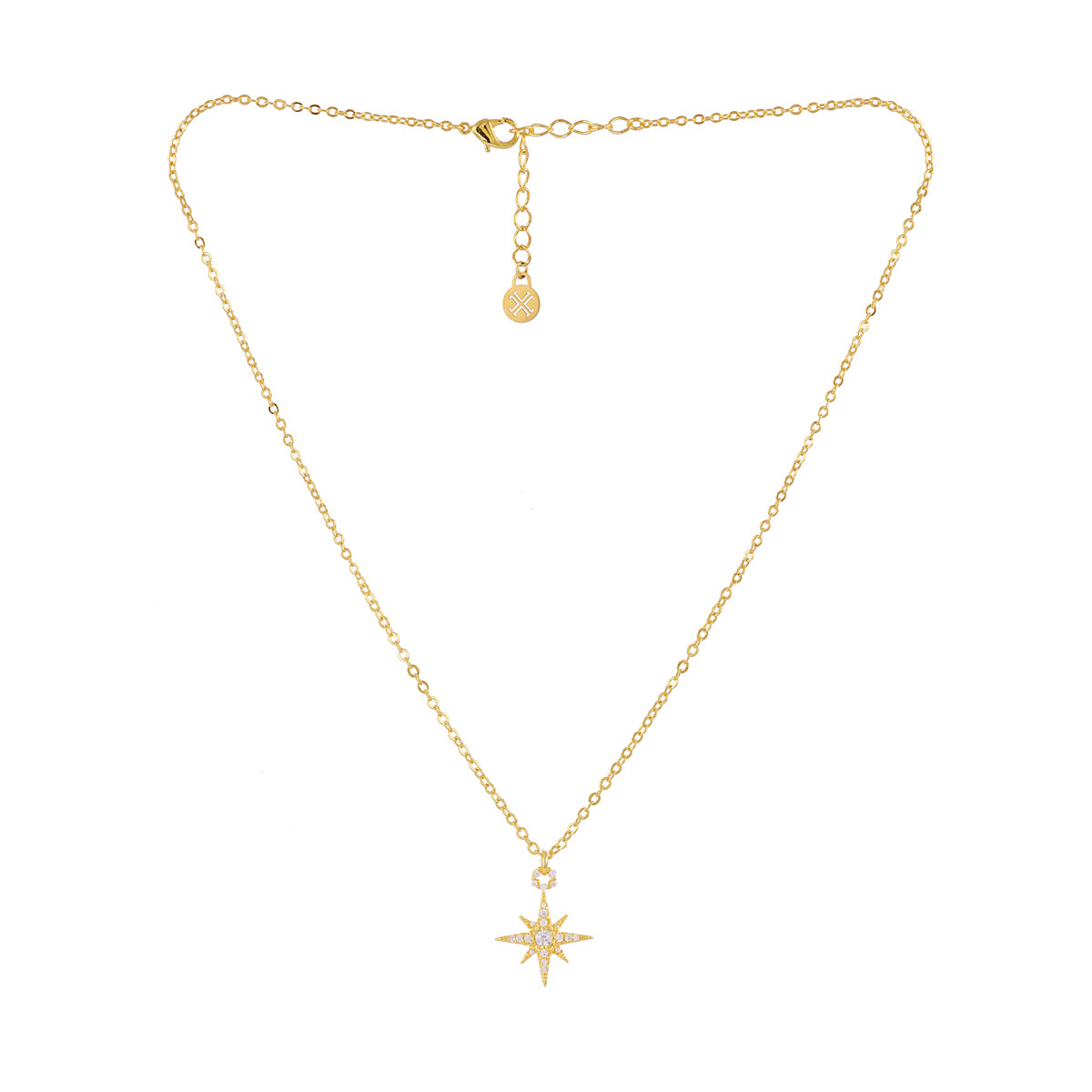 Collar Alma cadena fina estrella Dorado Anartxy