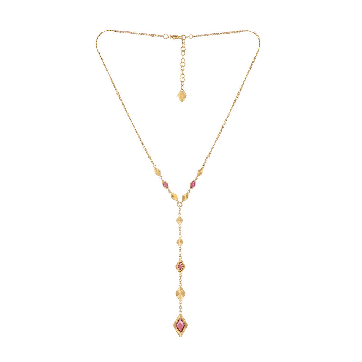 Collar Prisma corbatero piedra Rosa Anartxy