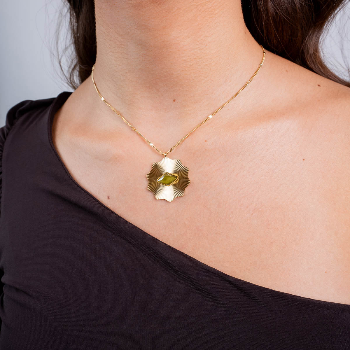 Collar Prisma solar Verde Anartxy