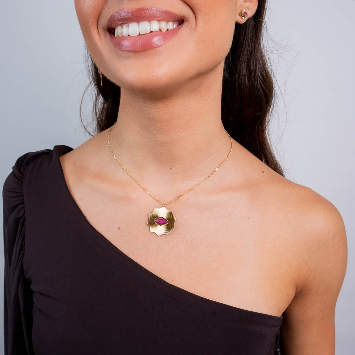Collar Prisma solar Rosa Anartxy