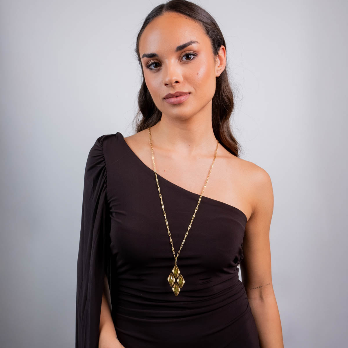 Collar Prisma cluster Verde Anartxy