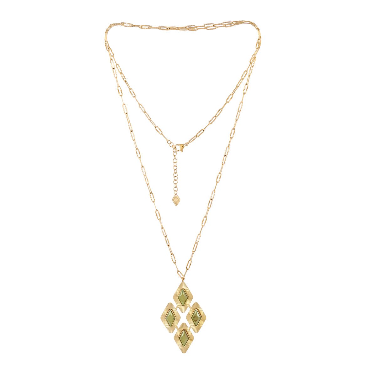 Collar Prisma cluster Verde Anartxy