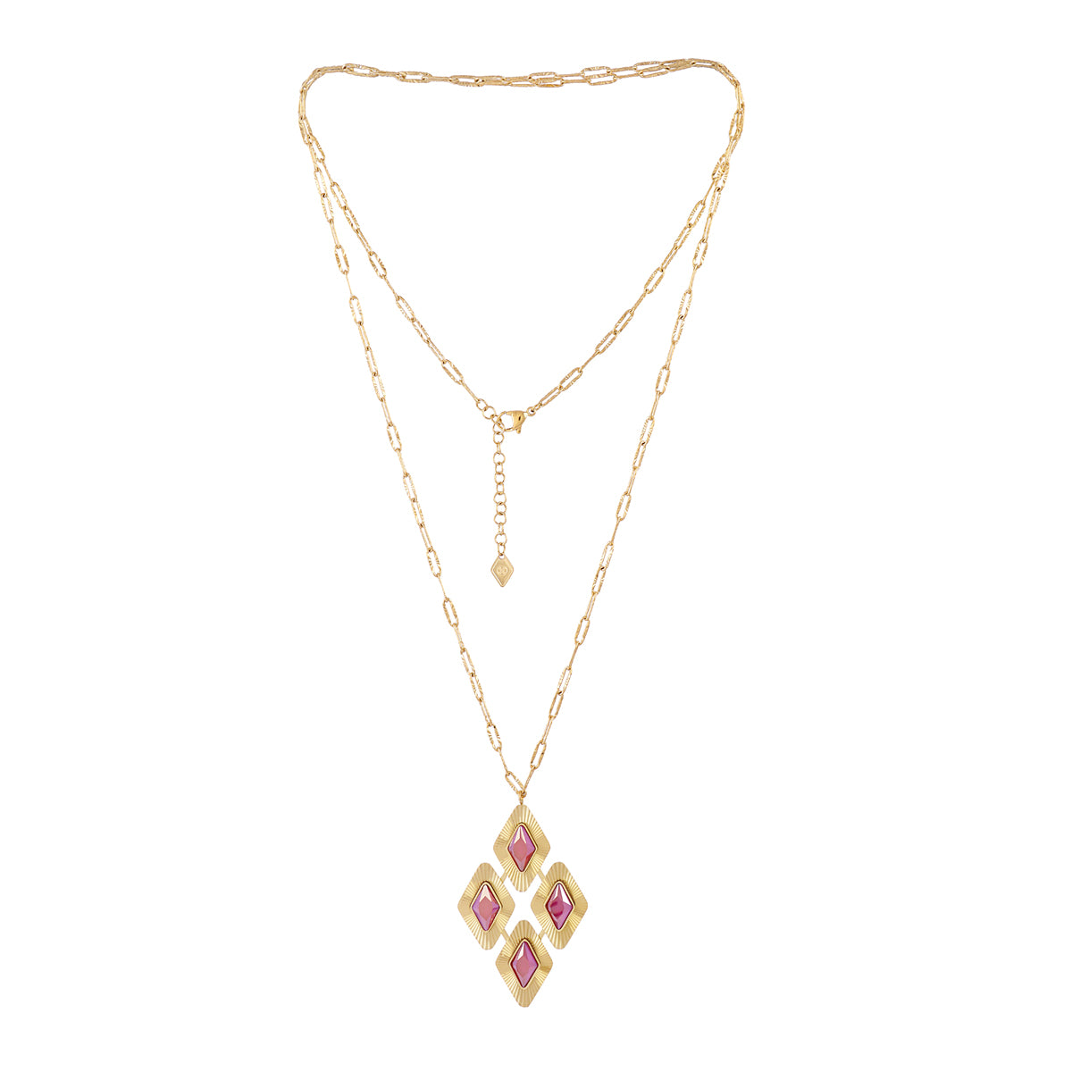 Collar Prisma cluster Rosa Anartxy