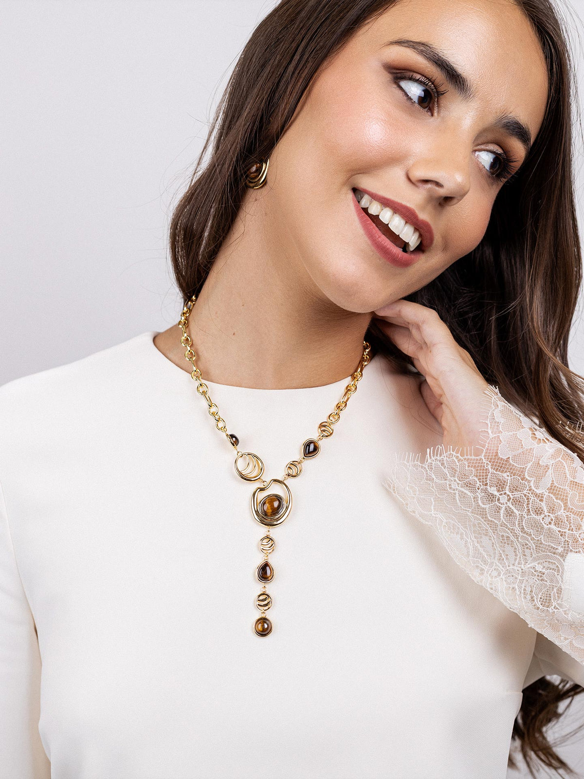 Collar Mirage cascada Café Anartxy