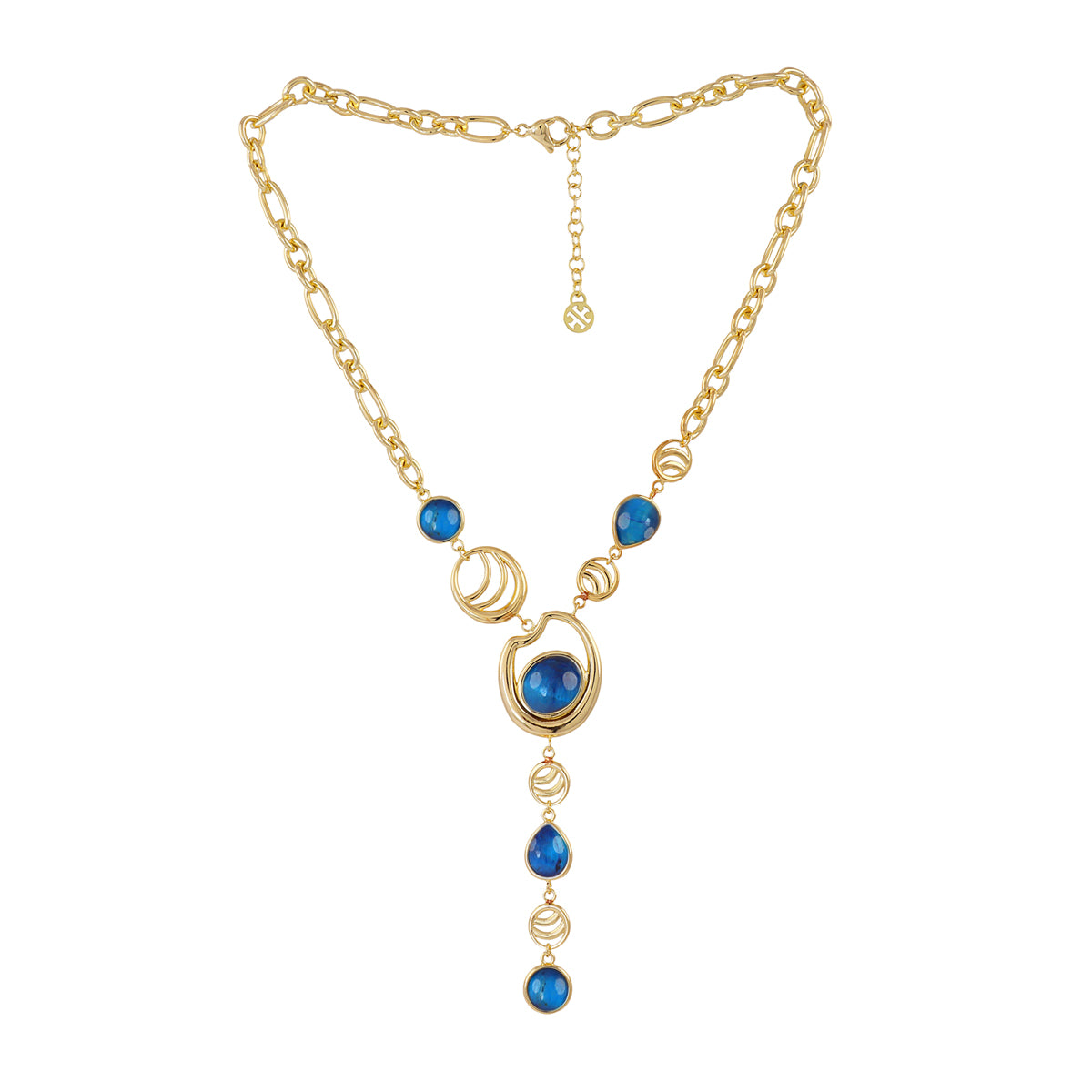 Collar Mirage cascada Azul Anartxy