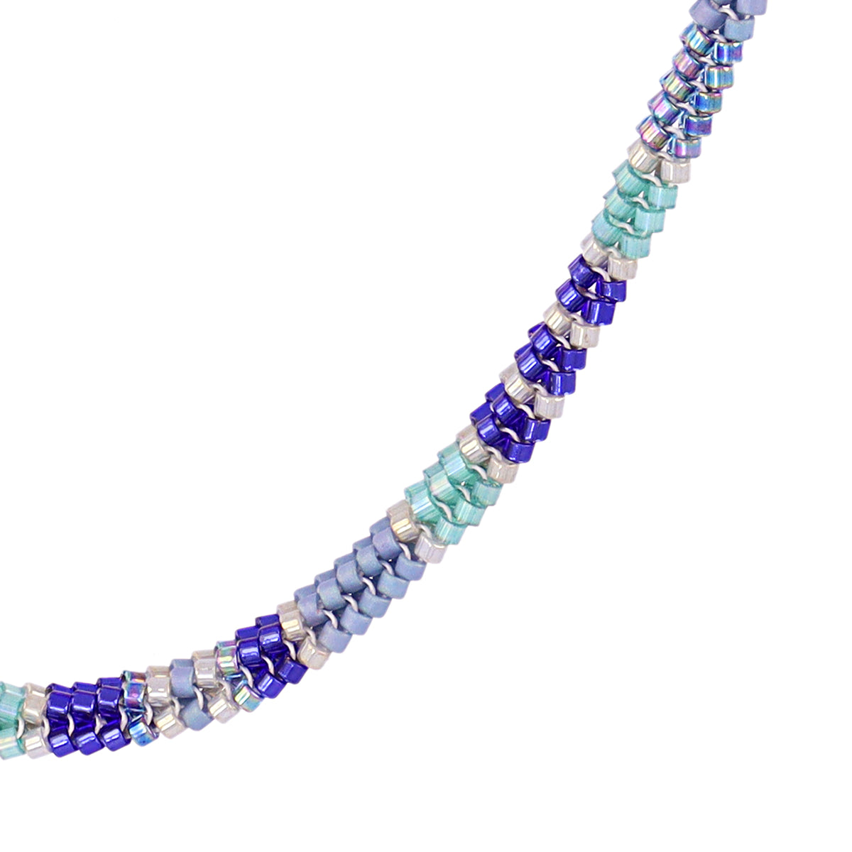 Collar extensible Miyuki geométrico multicolor Azul Anartxy