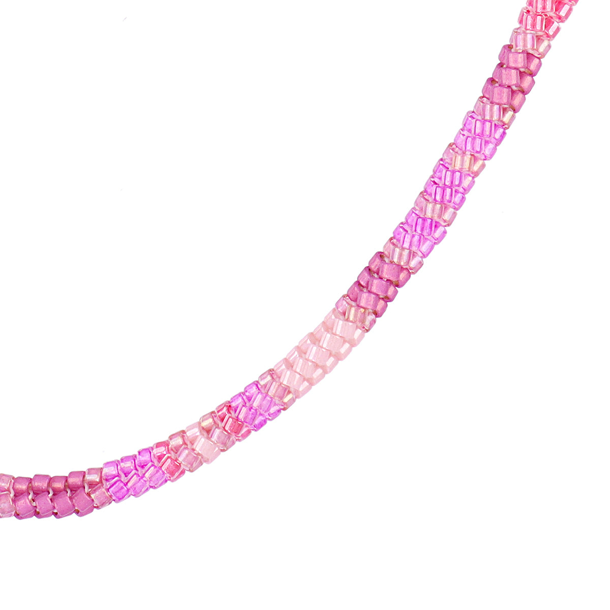 Collar extensible Miyuki geométrico multicolor Rosa Anartxy