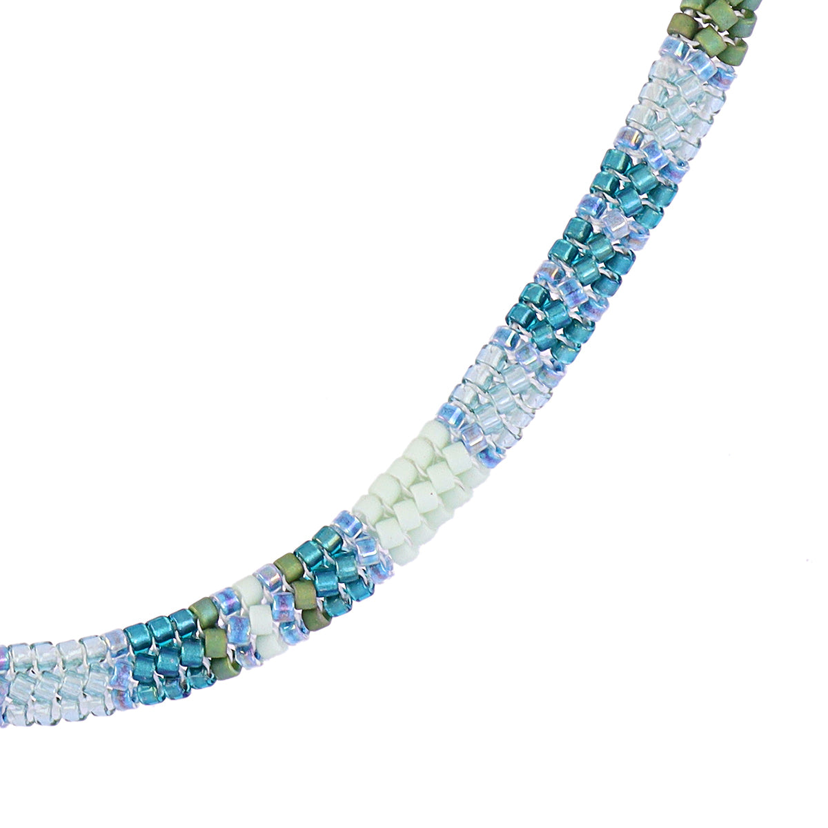 Collar extensible Miyuki geométrico multicolor Turquesa Anartxy