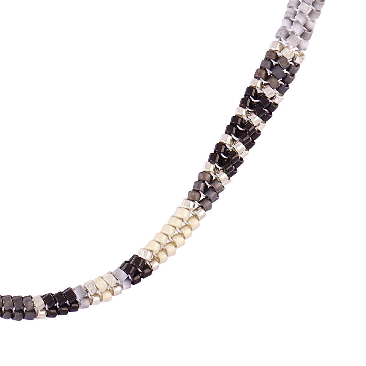 Collar extensible Miyuki geométrico multicolor Negro Anartxy