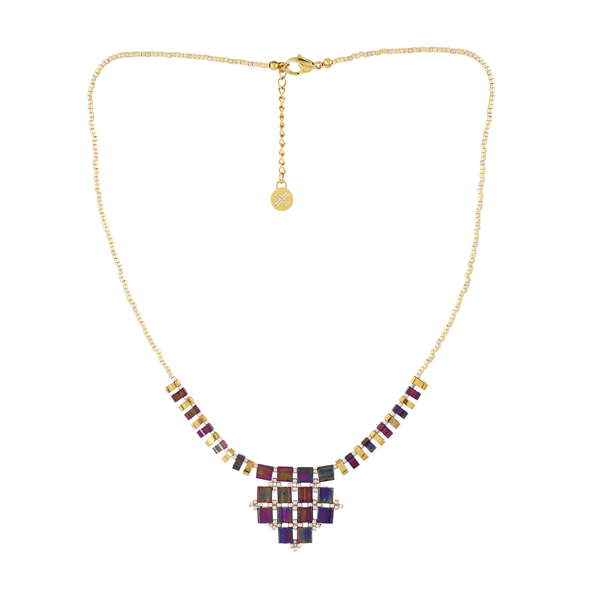 Collar Miyuki mosaic Café Anartxy