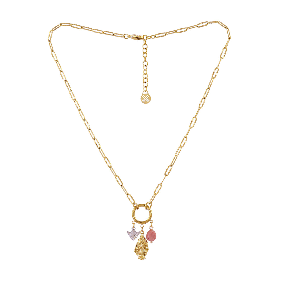 Collar Astros devoción rosa Dorado Anartxy