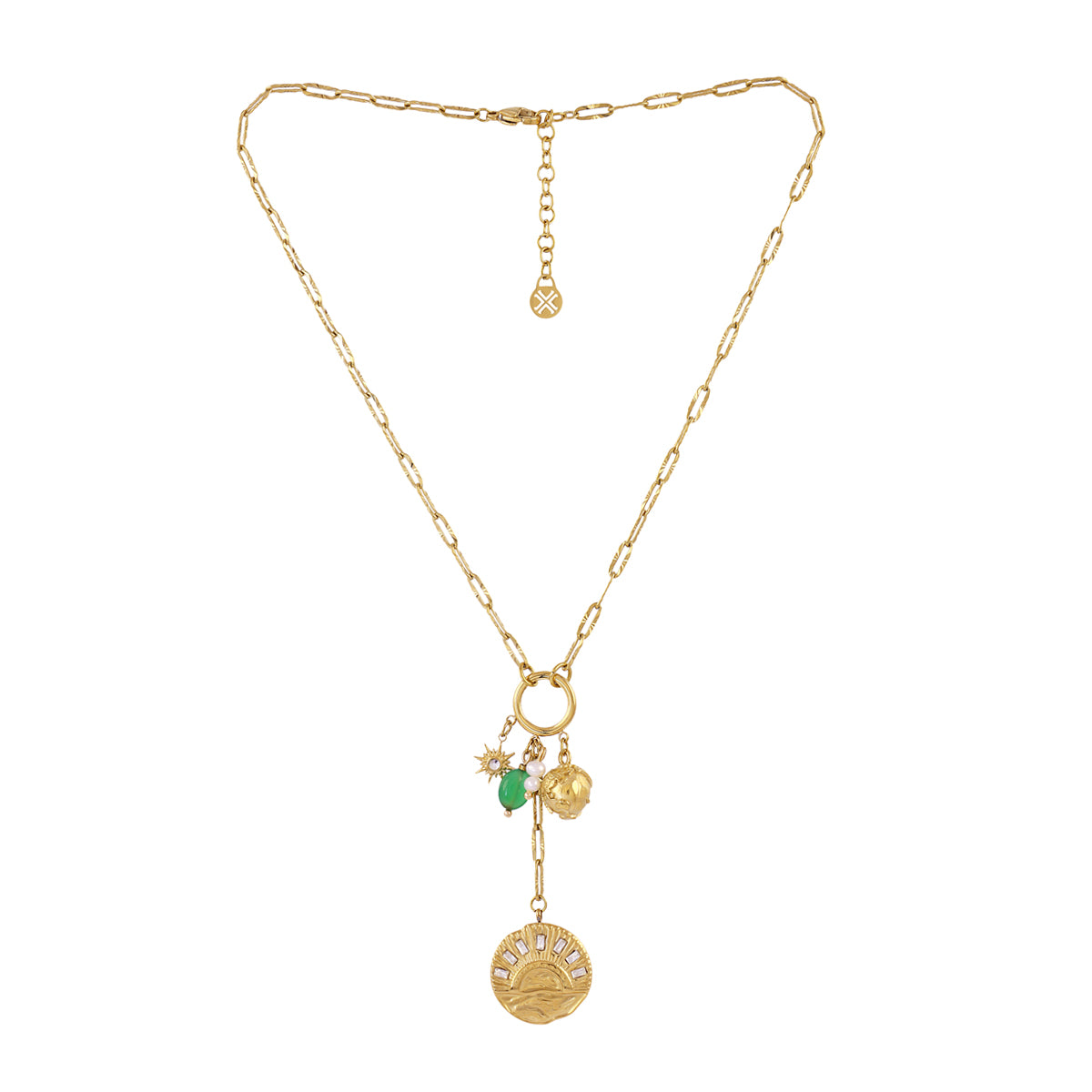 Collar Astros amanecer verde Dorado Anartxy