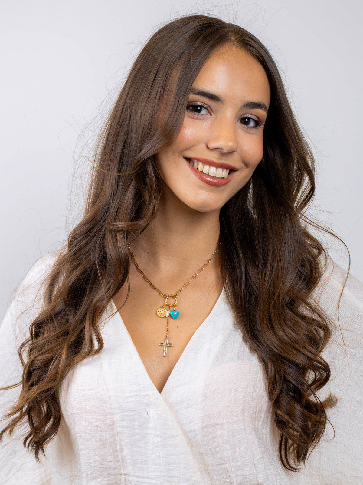 Collar Astros cruz celeste