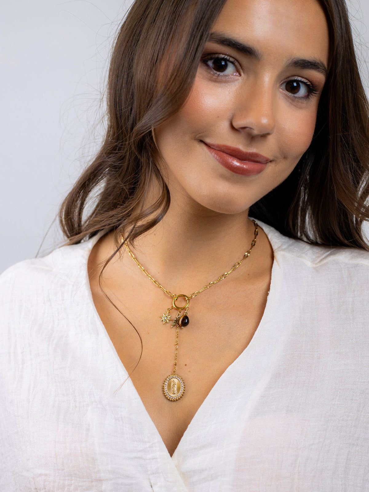 Collar Astros virgen ámbar