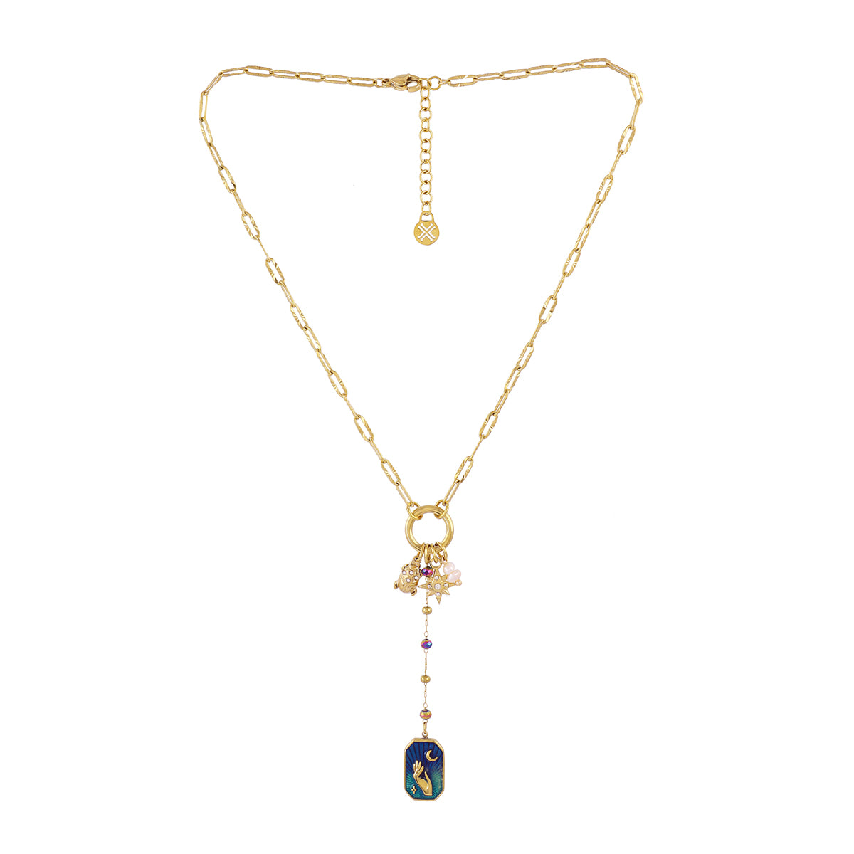 Collar Astros sagrado azul Dorado Anartxy