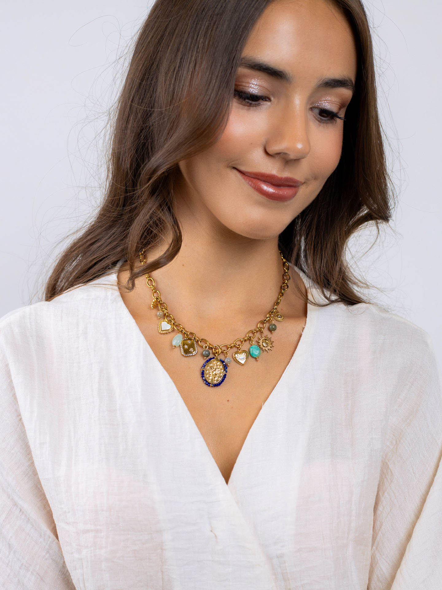Collar Astros virgen azul