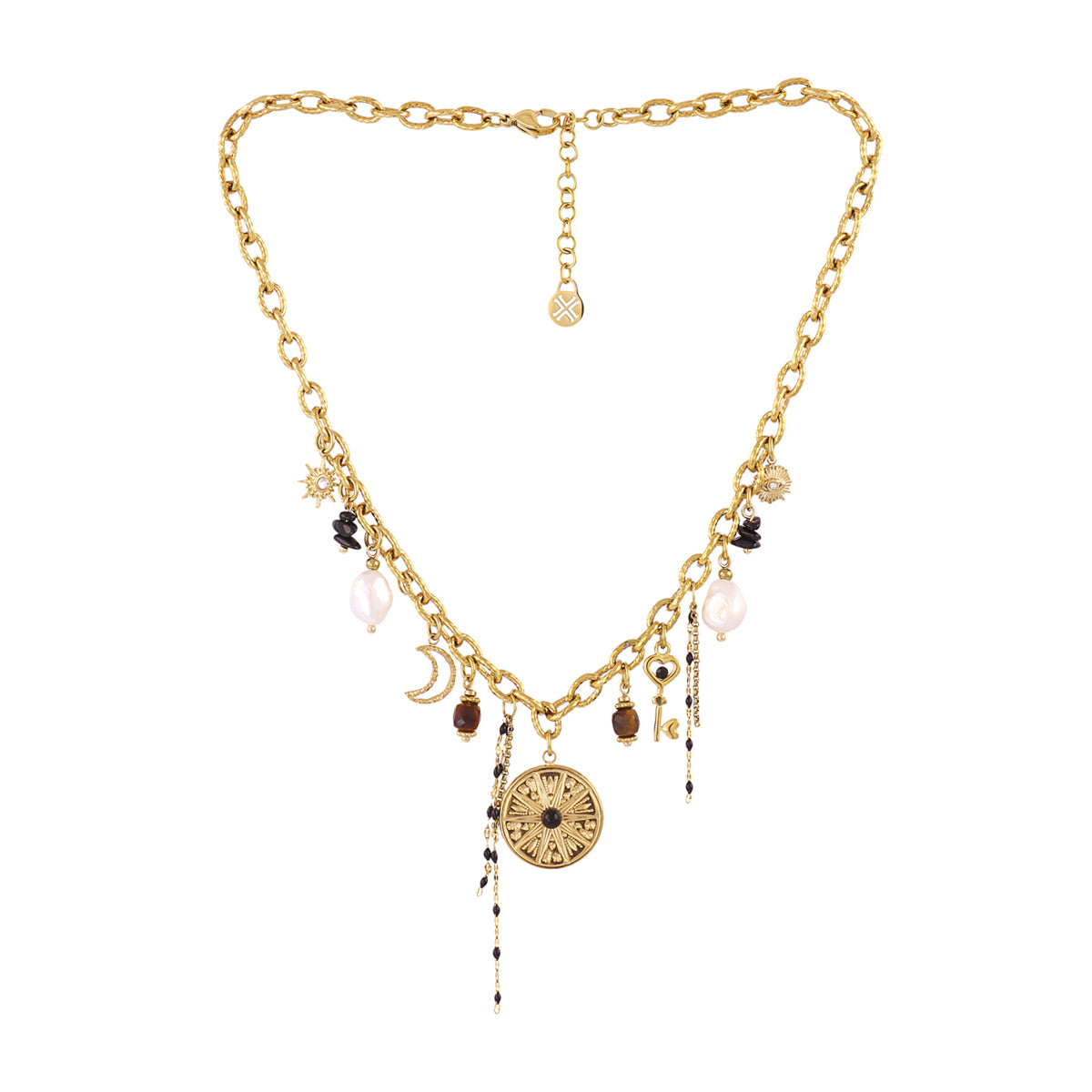 Collar Astros eclipse nocturno Dorado Anartxy