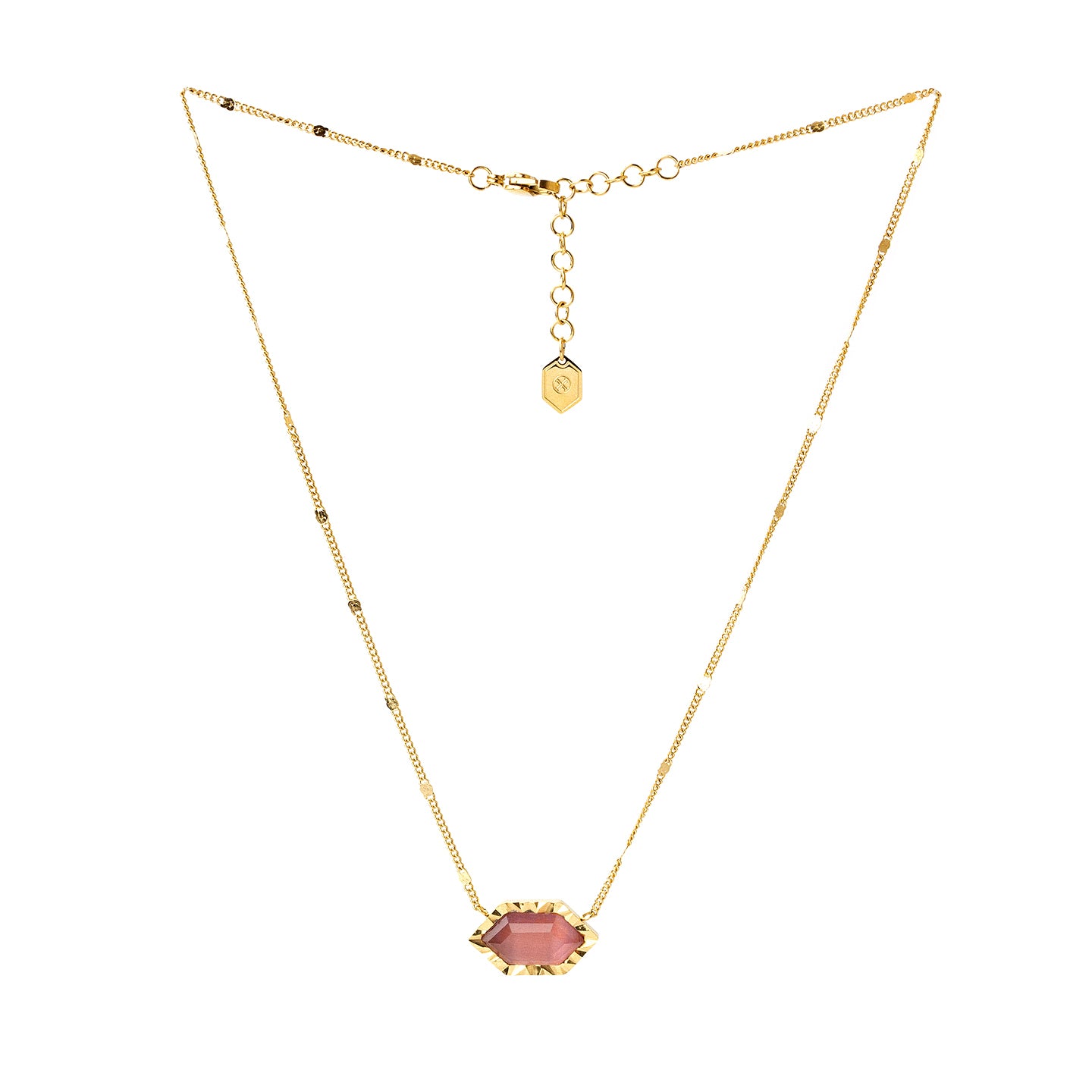 Collar Gleam piedra Rosa Anartxy